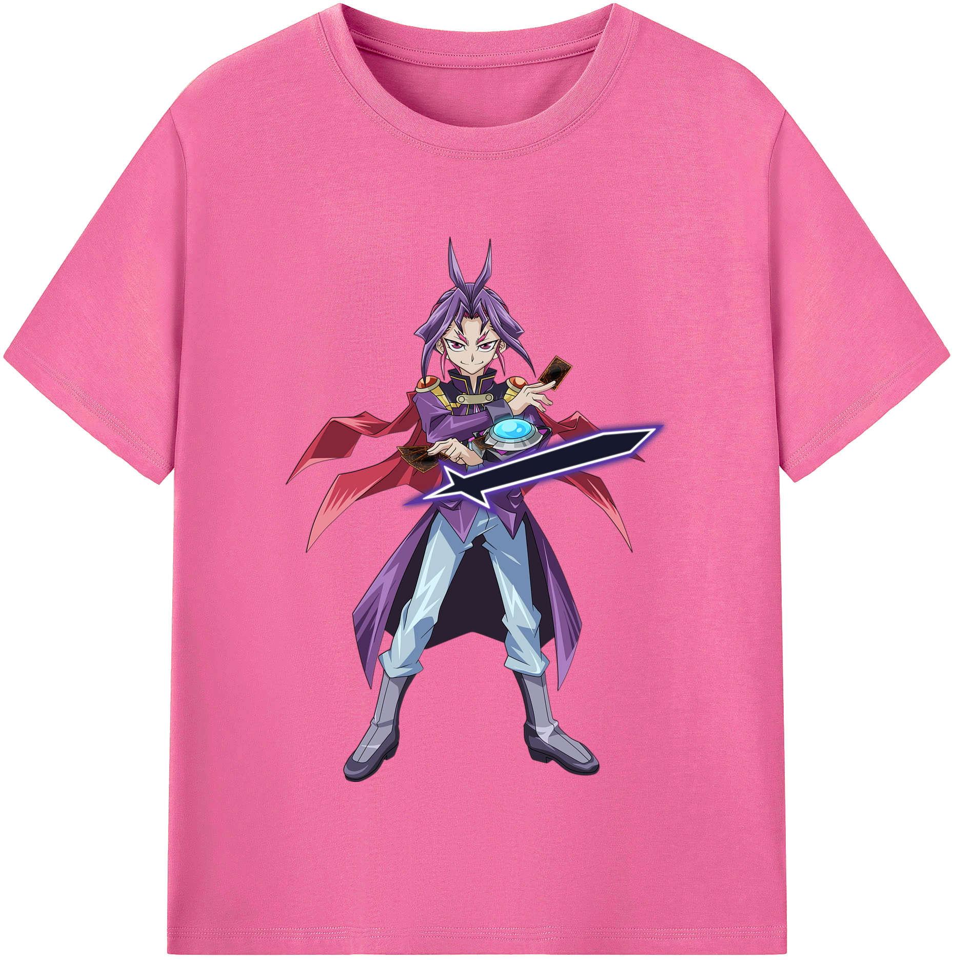 （画像用） 遊☆戯☆王 Yu-Gi-Oh! レディースカジュアルプリントTシャツ（綿100％）